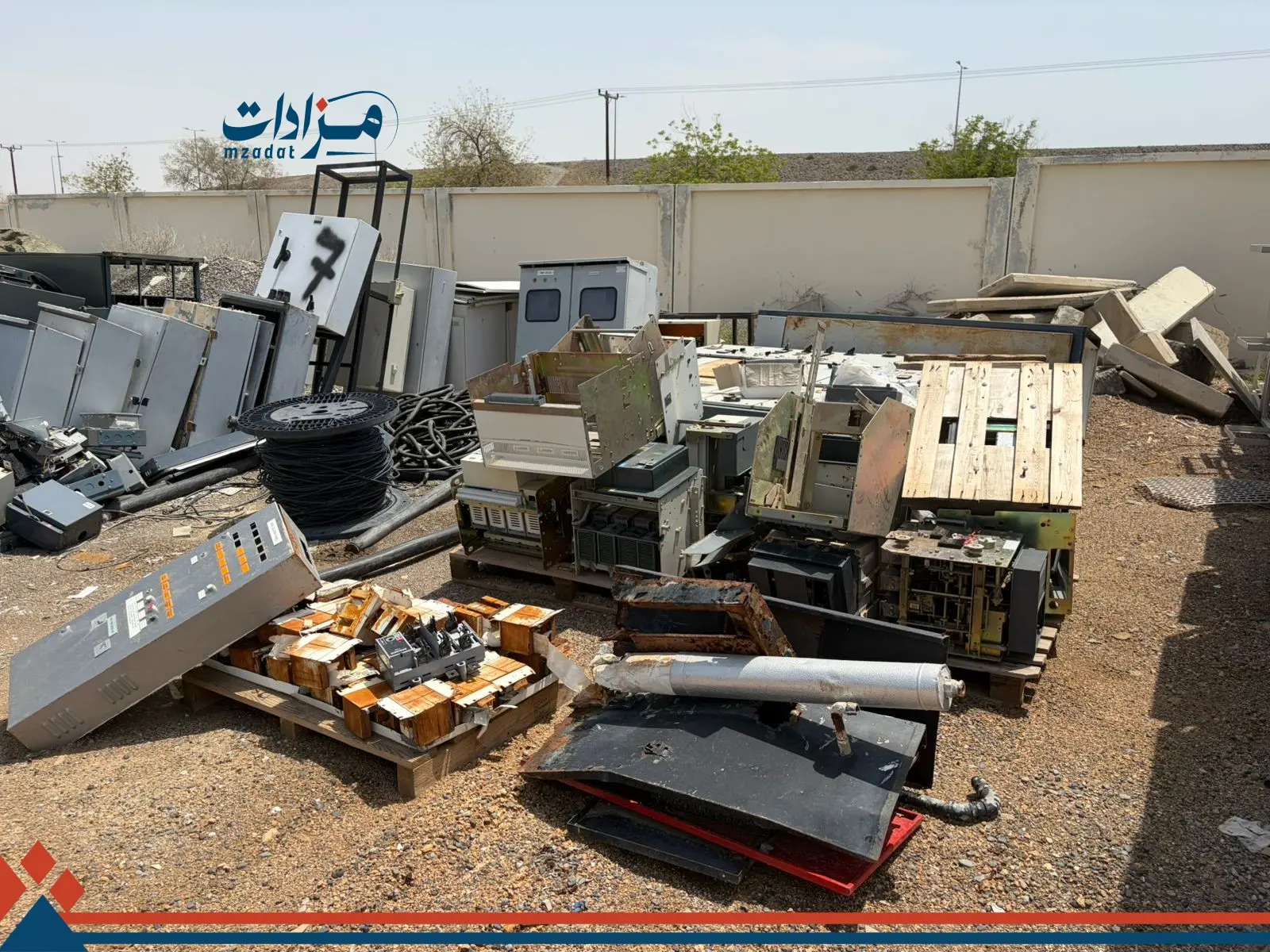 Used electronics and mixed scrap .